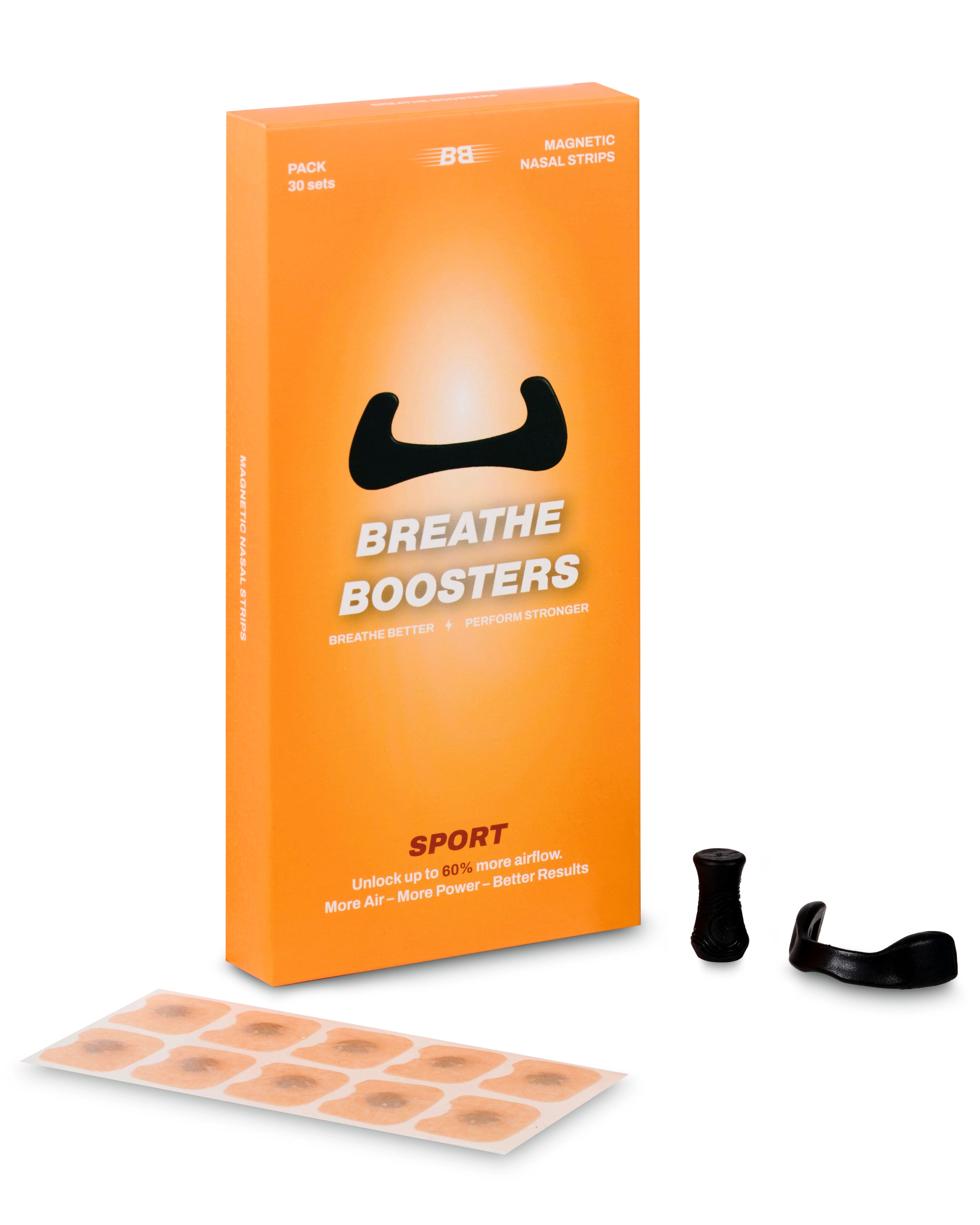 Verpakking van Breathe Boosters magnetische neusstrips - sport en slaap